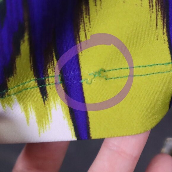 BRIGHT BRUSHSTROKES DRESS 4 Calvin Klein Mardi Gras Office Party Wrap Surplice - Picture 12 of 14